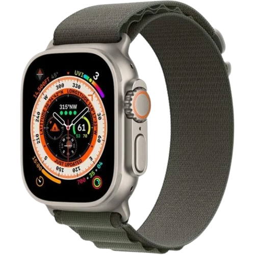 Apple Watch ULTRA 49mm LTE Titanium Case with Green Alpine Loop (вживані , ідеальний стан) А
